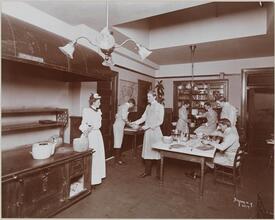 Education, N.Y. Cooking School, Men's Class.
