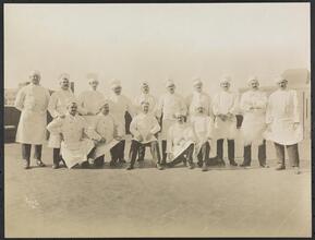 Hotel Commodore, Group on roof, Chef Leoni and cooks.