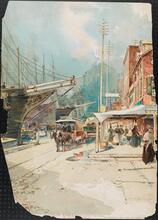 South Street With View of Shipping