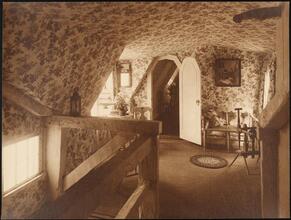 [Residence. Interior, attic room.]