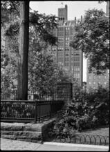 [7 Gracie Square. Apartment building. View from park.]