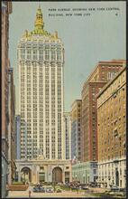 Park Avenue, Showing New York Central Building, New York City