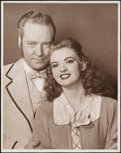 [Eric Mattson as Enoch Snow and Margot Moser as Carrie Pipperidge in "Carousel".]