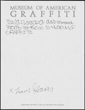 [Sale of criminal record from Travis Flowers to Martin Wong for $50.]