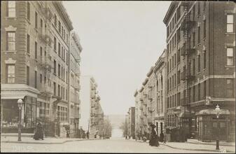 139th St., west from Amsterdam Ave., New York.