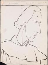 [Leslie Howard in the title role of "Hamlet".]