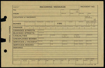 [Incident report.]