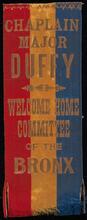 Chaplain Major Duffy, Welcome Home Committee of the Bronx;