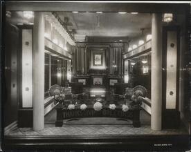 [Display window, gas appliances.]