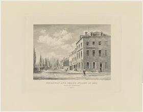 Broadway and Grand Street in 1830