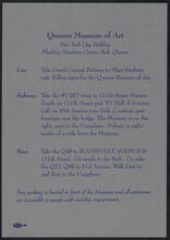 Queens Museum of Art [1998 Inaugural Celebration Borough of Queens.]