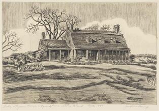 Lake - Tysen House. Tysen's Lane - Staten Island. Nov. 1949.