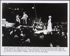 [Joe Palmieri, Mark Baker, and Maureen Brennan in "Candide".]