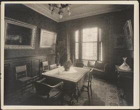 [Residence. Interior, dining room.]