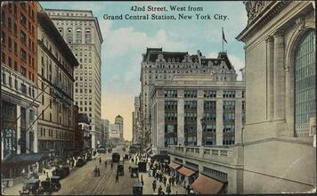 42nd Street, West from Grand Central Station, New York City.
