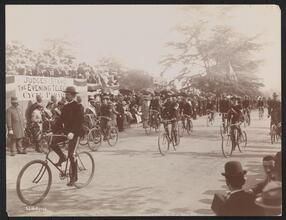 The Evening Telegram Bicycle Parade - Riverside Drive, 1896.