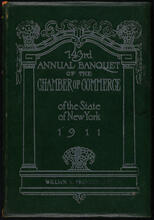 143rd Annual Banquet of the Chamber of Commerce of the State of New York