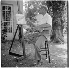 Art by Celebrities Sponsored by the Urban League [Clifton Webb painting.]