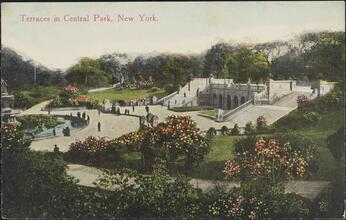 Terraces in Central Park, New York.