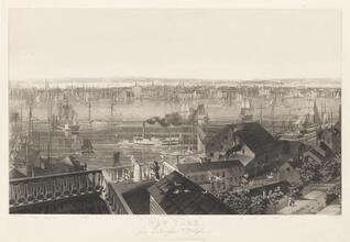 New York from Brooklyn Heights [The Hill-Bennett-Clover view.]