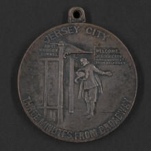 Commemorating the Opening of the Hudson River Tunnel Connecting Jersey City - New York