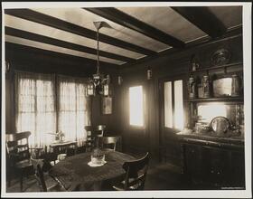 [Residence. Interior, dining room.]