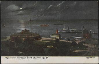 Aquarium and New York Harbor, N.Y.