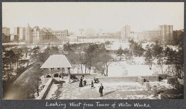 [Three views of Central Park.]