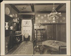 [Residence. Interior, dining room.]