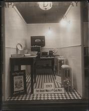 [Display window, gas appliances.]