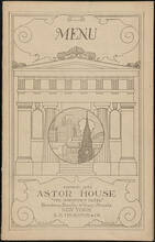 Astor House Farewell Menu