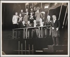 ["A Flag Is Born" theater still.]