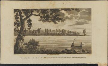 View of East River or Sound, taken from Riker's Island, with a Distant View of Joshua Waddington, Esq.
