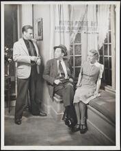 [Roy Hargrave as Hal Wilson, Jay Adler as Buck, and Dodee Wick as Agnes in "Blind Alley".]