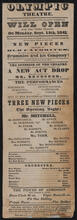 Olympic Theatre will open for the third season on Monday, September 13, 1841