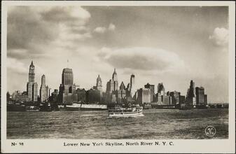 Lower New York Skyline, North River N.Y.C.