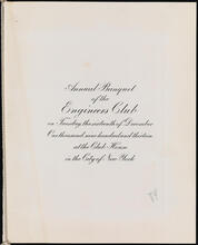 Annual Banquet of the Engineers Club