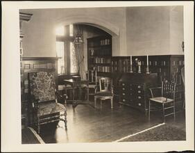 [Residence. Interior, study.]