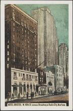 Hotel Bristol - W. 48th St. between Broadway & Radio City, New York.