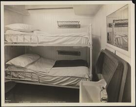 Italia-America Shipping Corp., S.S. "Colombo", Pier 97 North River, Third Class, Interior, Two Berth Stateroom #482.