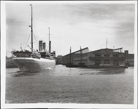 [Norwegian America Line Pier, 58th Street, Brooklyn, N.Y.]