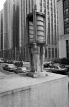 [Health, Hospitals, and Sanitation Departments Building, 125 Worth Street. Centre Street entrance detail.]
