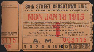 86th Street Crosstown Line, New York Railways Company