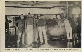 Washing Machines in Laundry, U.S. Army General Hospital No. 1 Williamsbridge, N.Y.