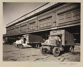 Trucks, West and Desbrosses Streets