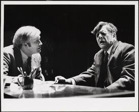 [Ken Howard as Paul Reese and Pat Hingle as Joseph Dobbs in "Child's Play".]