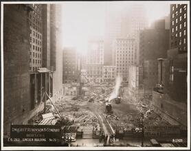 42nd St. Side [Lincoln Building construction.]