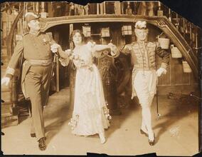 ["H.M.S. Pinafore" theater still.]