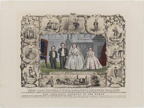 Genl. Tom Thumb & Wife, Com. Nutt & Minnie Warren.