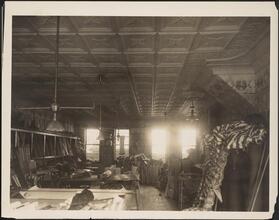 [Interior, clothing manufacturers.]